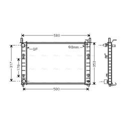 Radiator - Engine Cooling - AVA FDA2326
