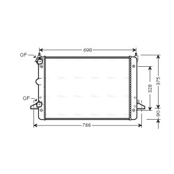 Radiator - Engine Cooling - AVA FDA2396