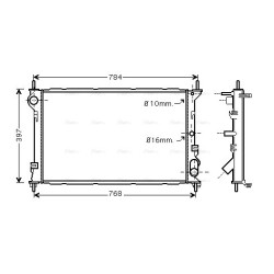 Radiator - Engine Cooling - AVA FDA2411