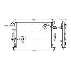 Radiator - Engine Cooling - AVA FDA2421