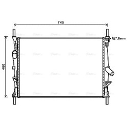 Radiator - Engine Cooling - AVA FDA2589