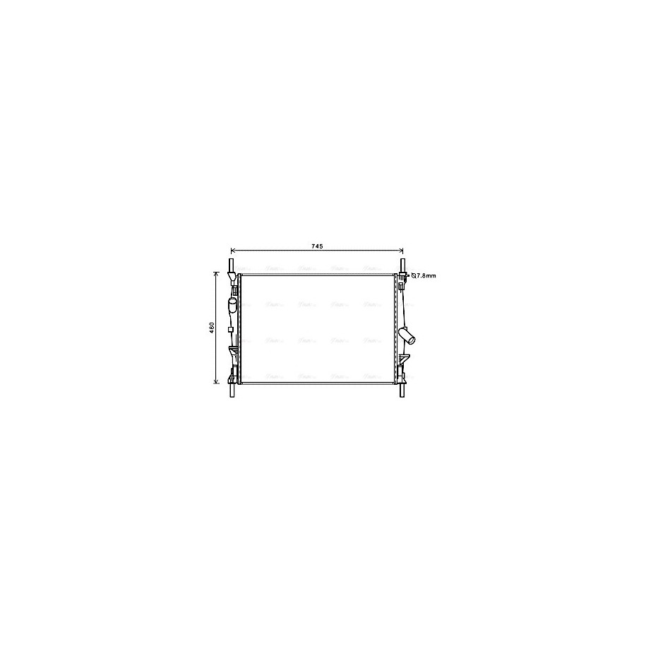 Radiator - Engine Cooling - AVA FDA2589