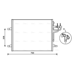 AC Condenser - AVA FDA5483