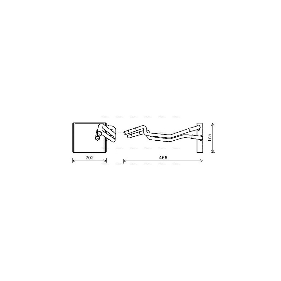 Heater Matrix - AVA FDA6463