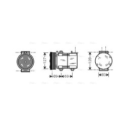 AC Compressor - AVA FDAK322