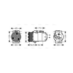AC Compressor - AVA FDAK394