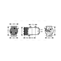 AC Compressor - AVA FDAK416