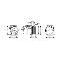 AC Compressor - AVA FDAK433