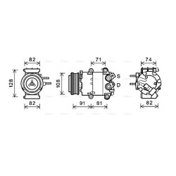AC Compressor - AVA FDAK498