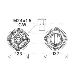 Fan Clutch - AVA FDC447