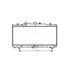 Radiator - Engine Cooling - AVA FT2166