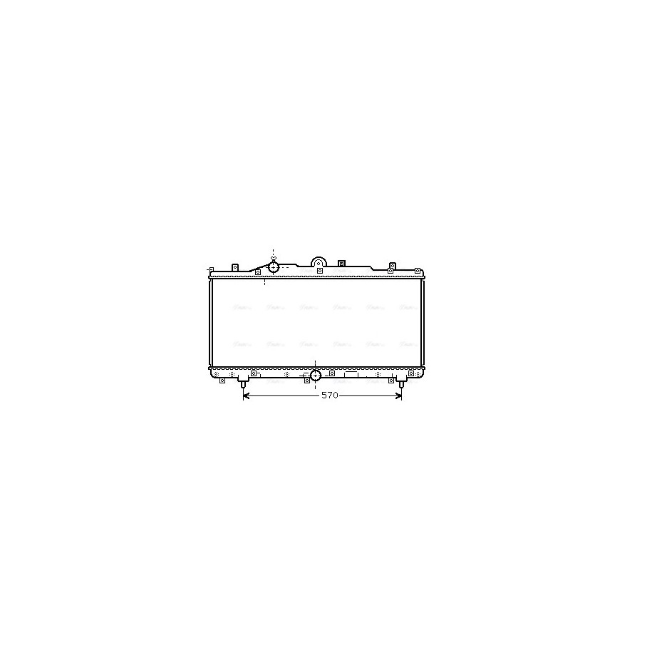 Radiator - Engine Cooling - AVA FT2166