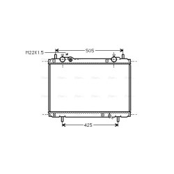 Radiator - Engine Cooling - AVA FT2185