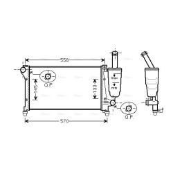 Radiator - Engine Cooling - AVA FT2291