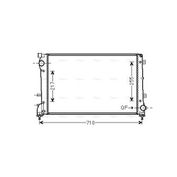 Radiator - Engine Cooling - AVA FT2390