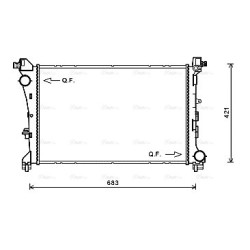 Radiator - Engine Cooling - AVA FT2414