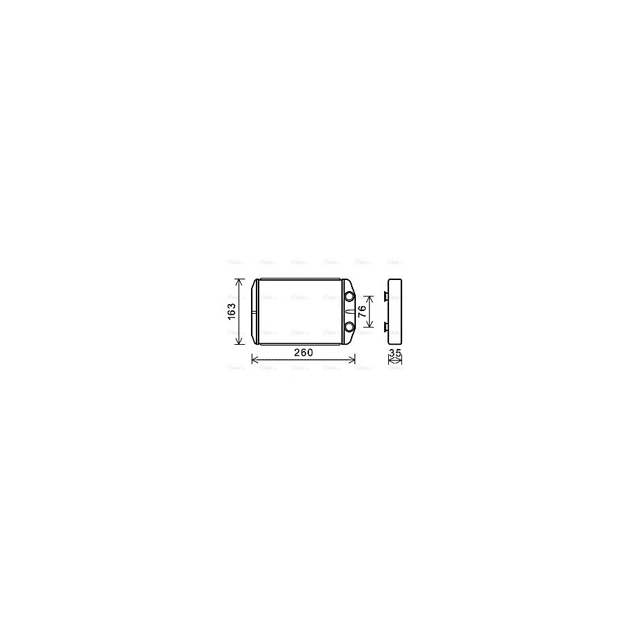 Heater Matrix - AVA FT6395
