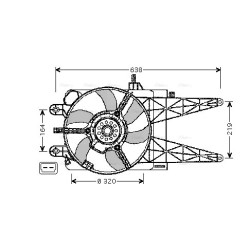 Radiator Fan - AVA FT7553