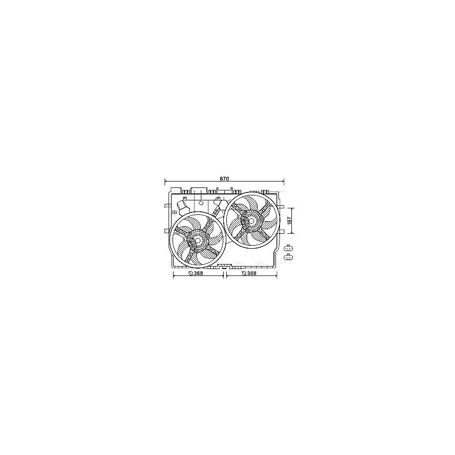 Radiator Fan - AVA FT7583