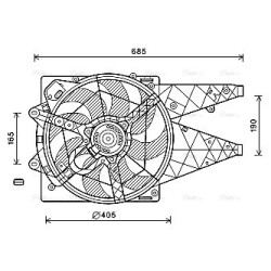 Radiator Fan - AVA FT7597