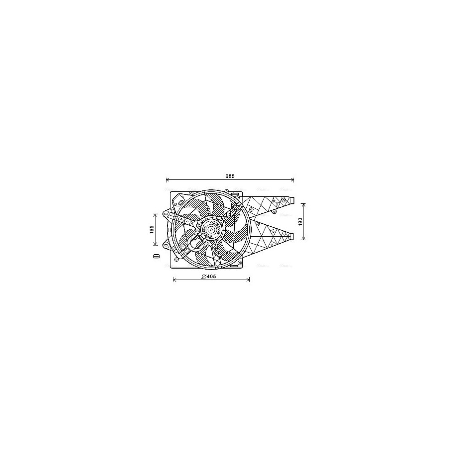 Radiator Fan - AVA FT7597