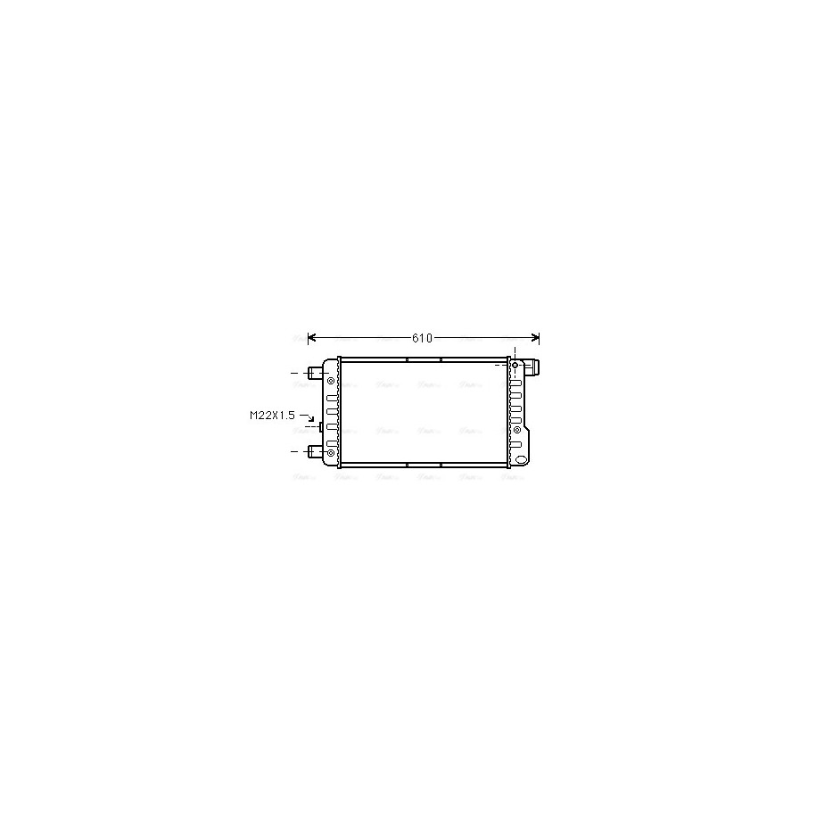Radiator - Engine Cooling - AVA FTA2115