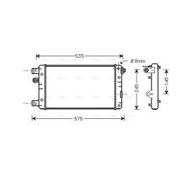 Radiator - Engine Cooling - AVA FTA2239