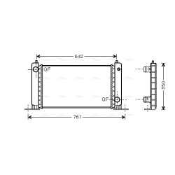 Radiator - Engine Cooling - AVA FTA2243
