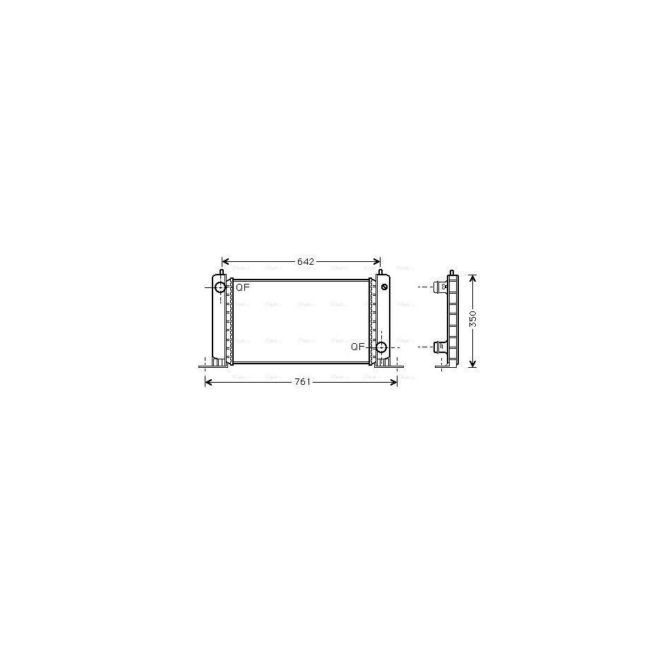 Radiator - Engine Cooling - AVA FTA2243