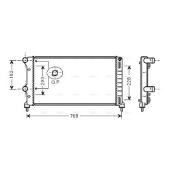 Radiator - Engine Cooling - AVA FTA2250