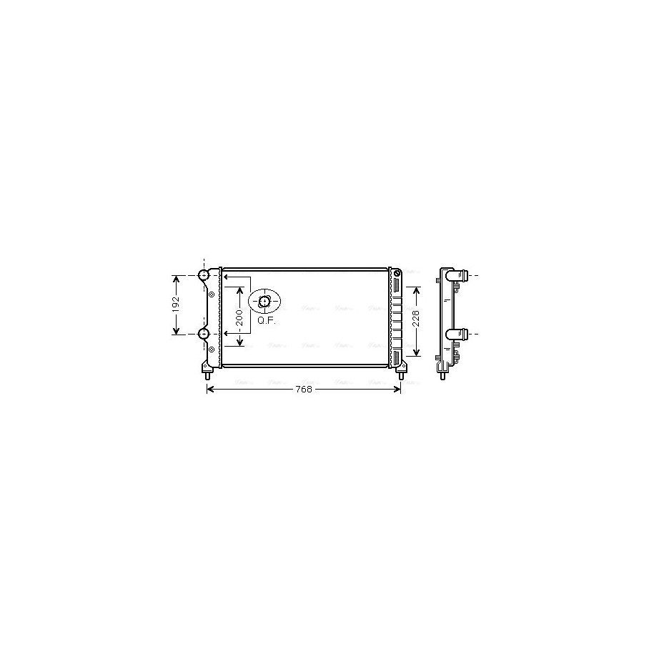 Radiator - Engine Cooling - AVA FTA2250
