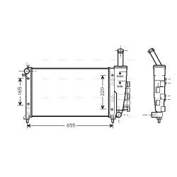 Radiator - Engine Cooling - AVA FTA2275