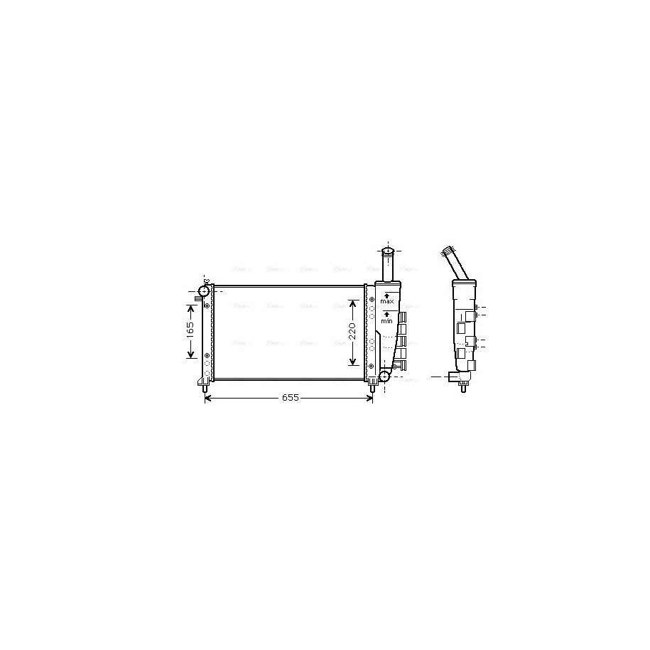 Radiator - Engine Cooling - AVA FTA2275