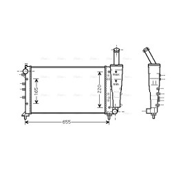 Radiator - Engine Cooling - AVA FTA2299
