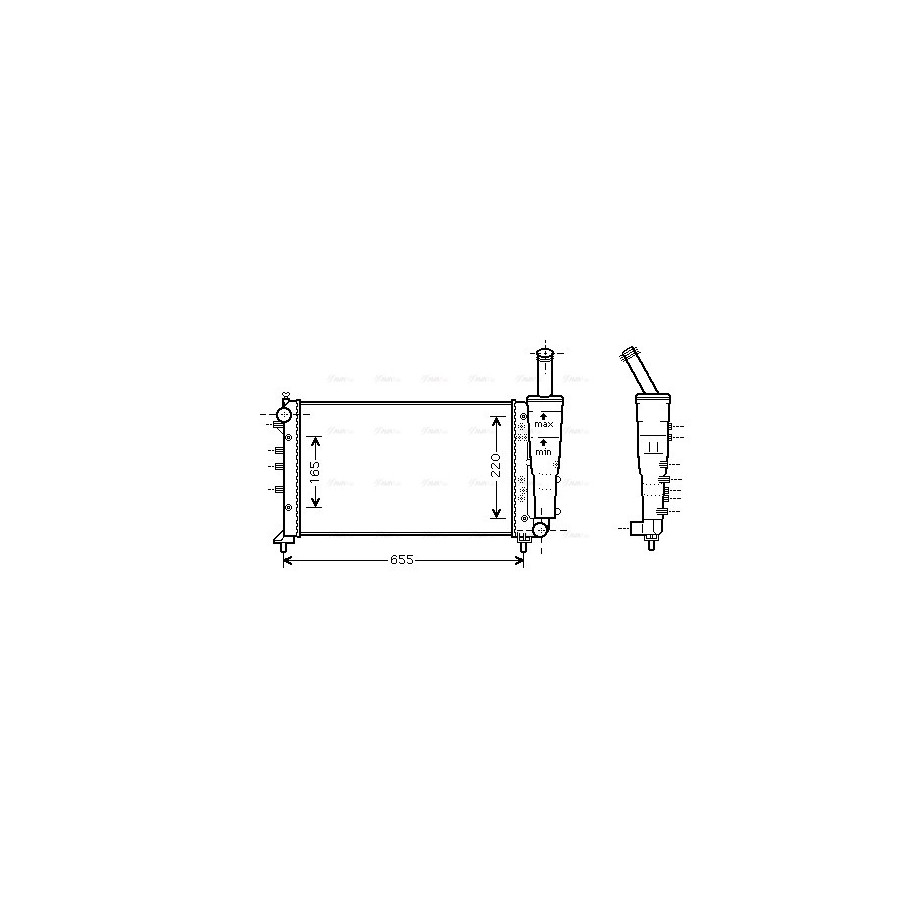 Radiator - Engine Cooling - AVA FTA2299