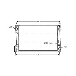 Radiator - Engine Cooling - AVA FTA2311