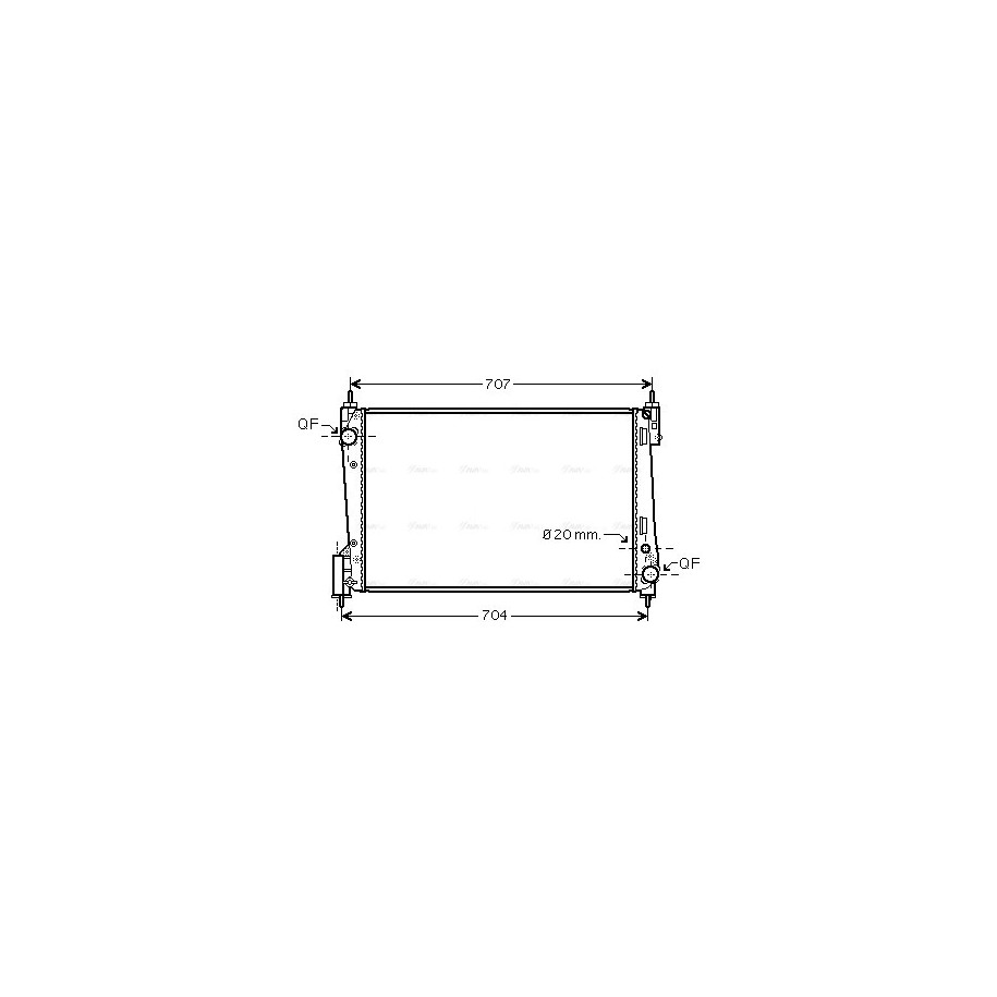 Radiator - Engine Cooling - AVA FTA2311