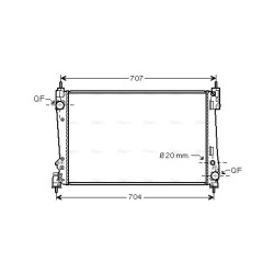 Radiator - Engine Cooling - AVA FTA2312