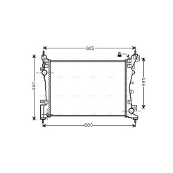 Radiator - Engine Cooling - AVA FTA2318