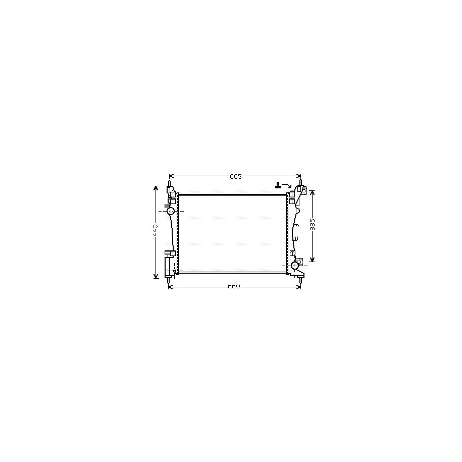 Radiator - Engine Cooling - AVA FTA2318