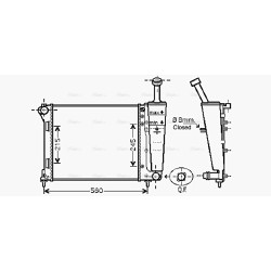 Radiator - Engine Cooling - AVA FTA2345