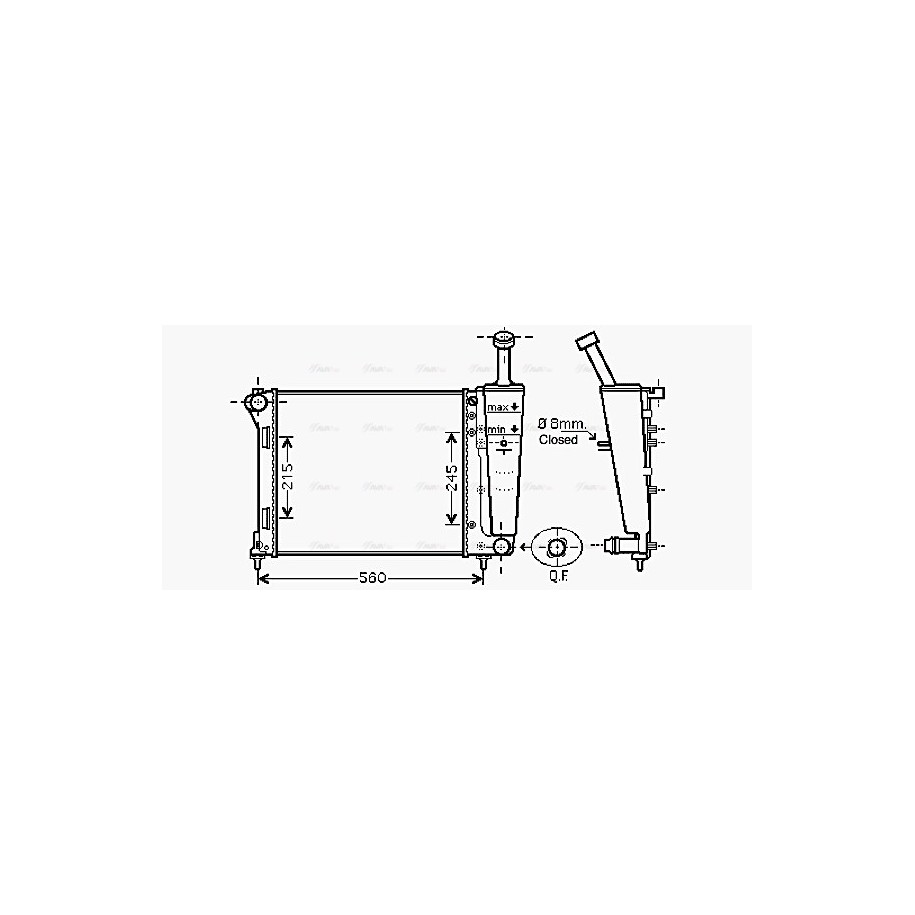 Radiator - Engine Cooling - AVA FTA2345