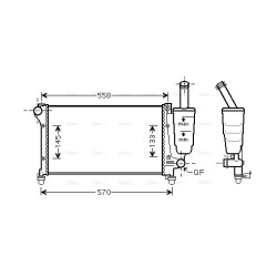 Radiator - Engine Cooling - AVA FTA2368