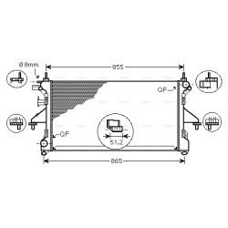Radiator - Engine Cooling - AVA FTA2399