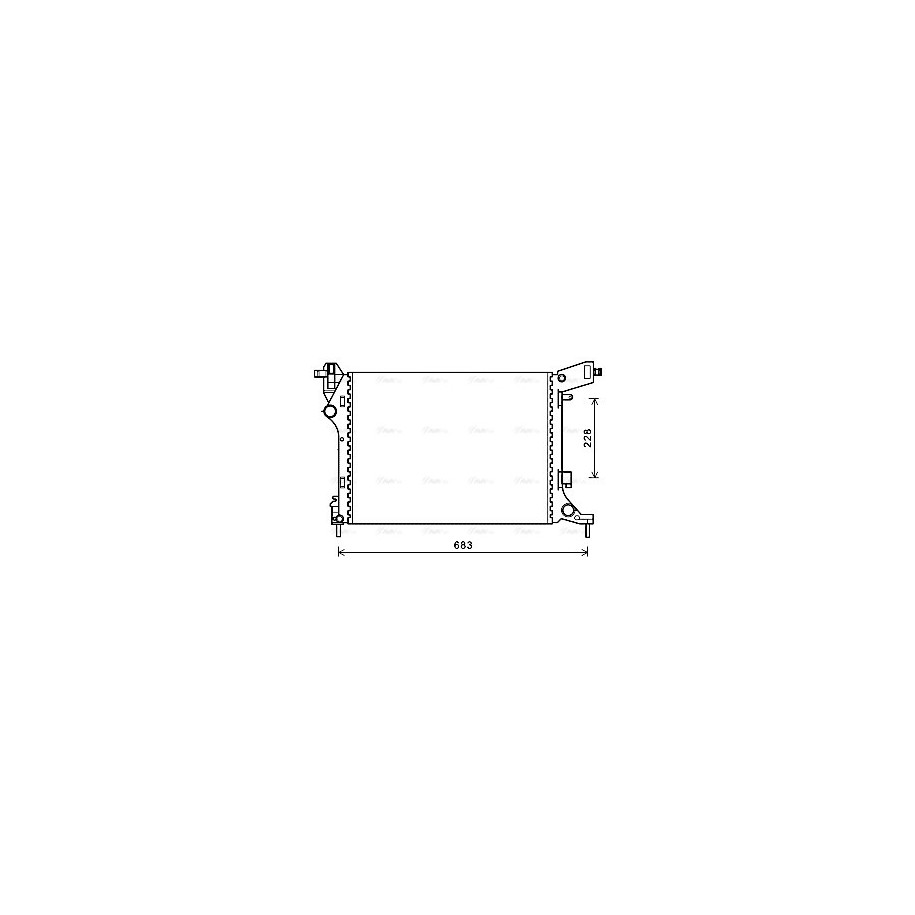 Radiator - Engine Cooling - AVA FTA2413