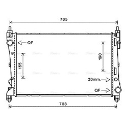 Radiator - Engine Cooling - AVA FTA2449