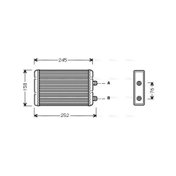 Heater Matrix - AVA FTA6220