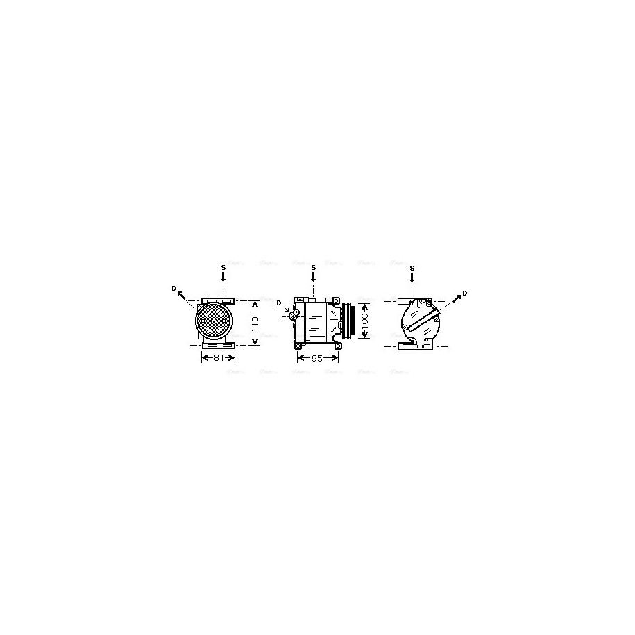 AC Compressor - AVA FTAK090