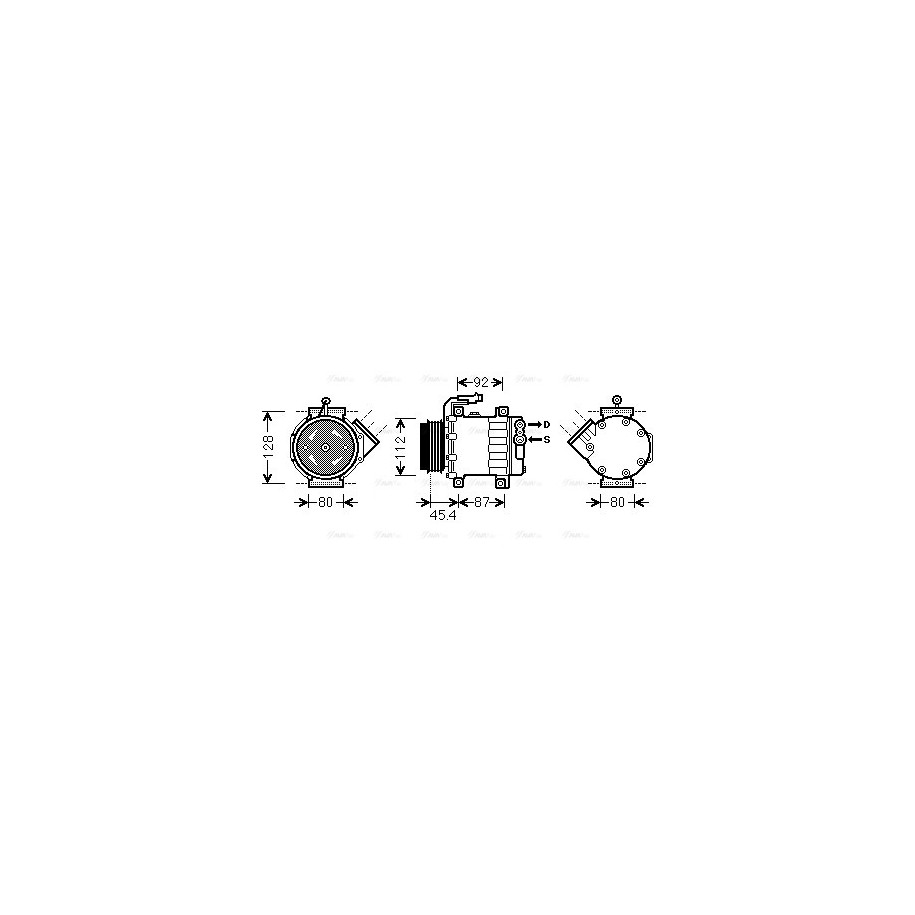 AC Compressor - AVA FTAK366