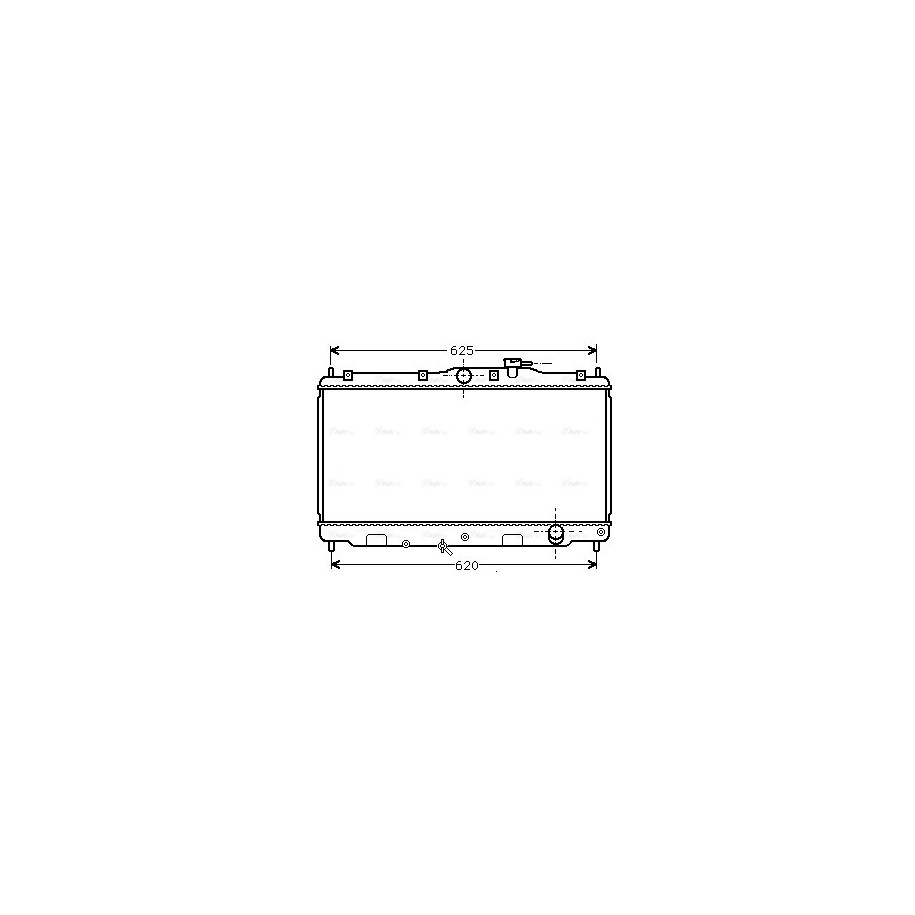 Radiator - Engine Cooling - AVA HD2010